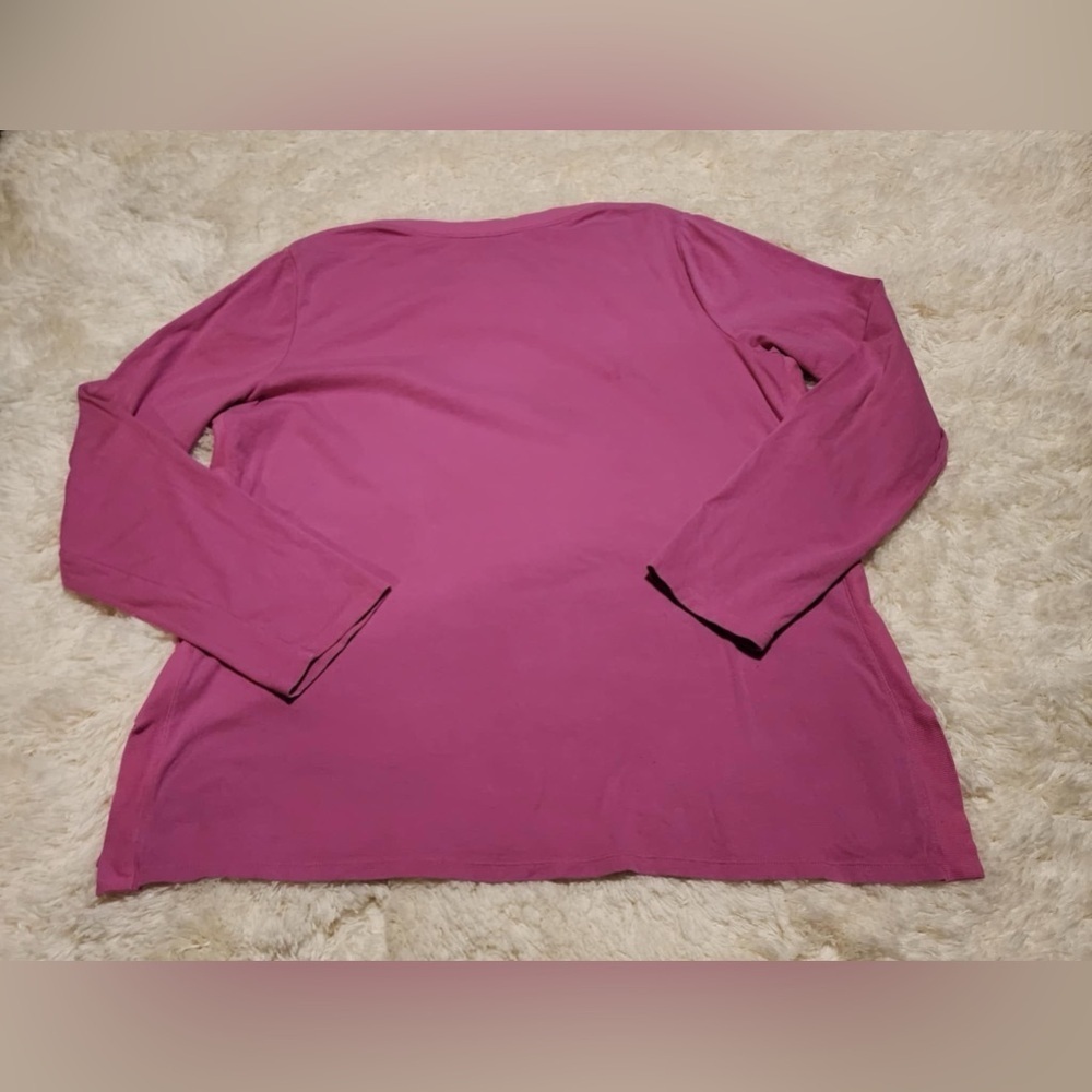 Lauren Ralph Lauren Women’s Size 2X Pink Long Sleeve Shirt EUC - Picture 6 of 7
